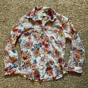 ⚡️2 for $15⚡️Nordstrom Floral Button Up Blouse